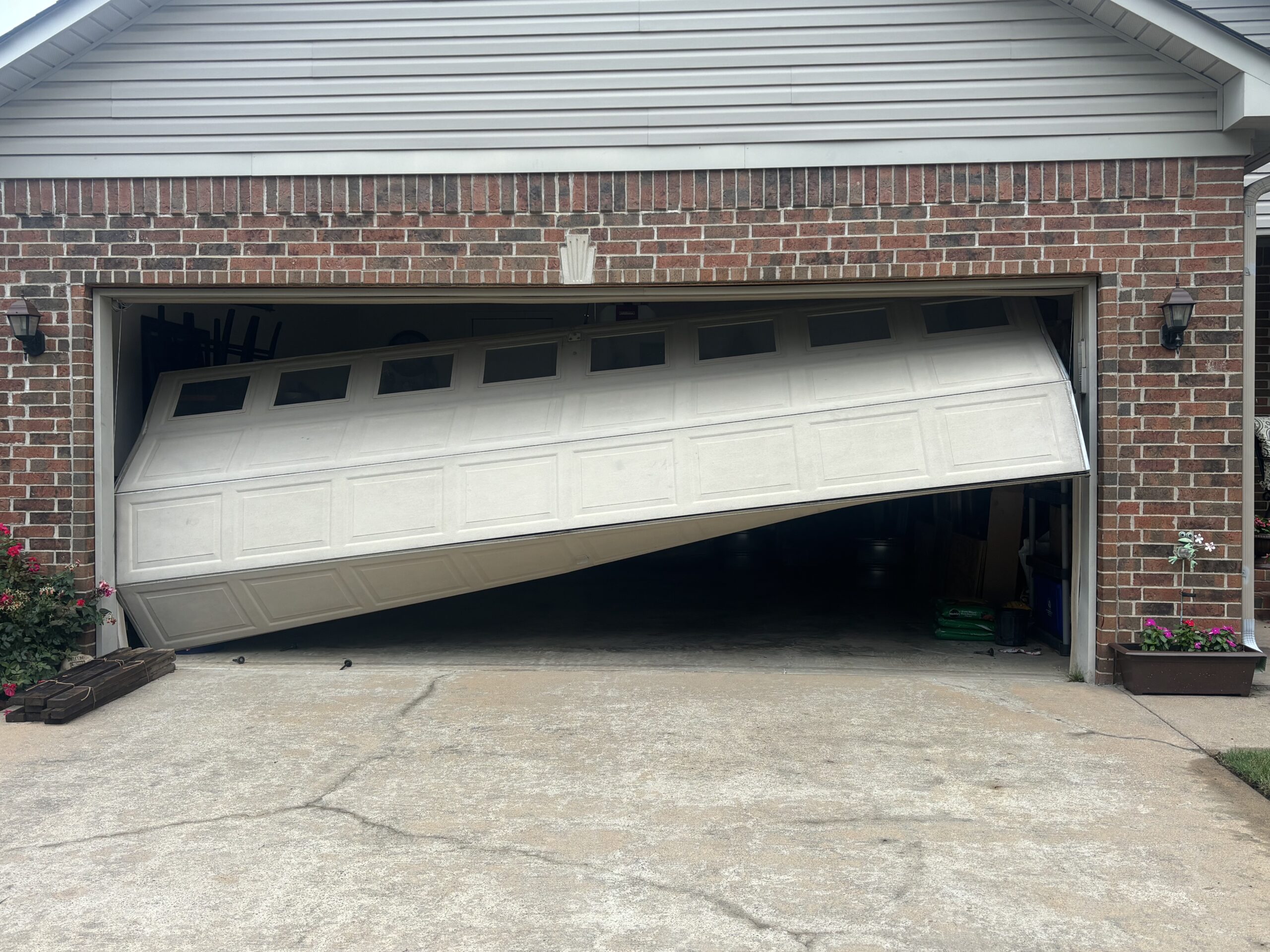 Garage door installation by Direct Service technician in Central Arkansas