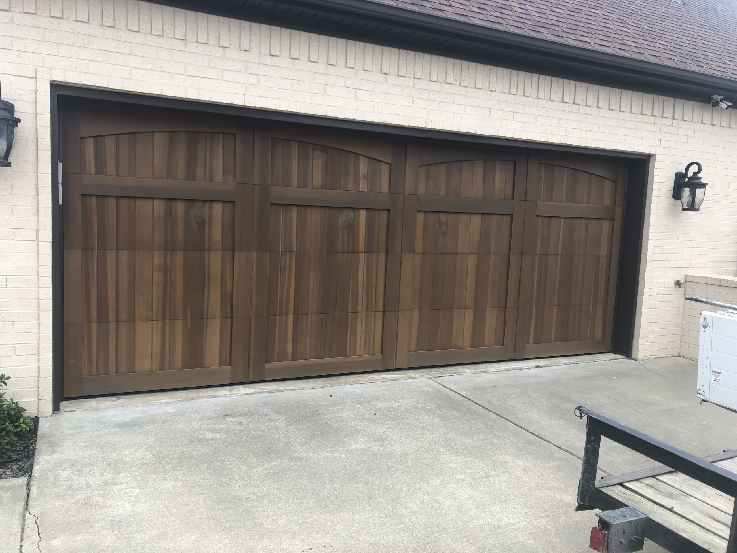 Full view aluminum glass garage door installed by Direct Service Little Rock AR