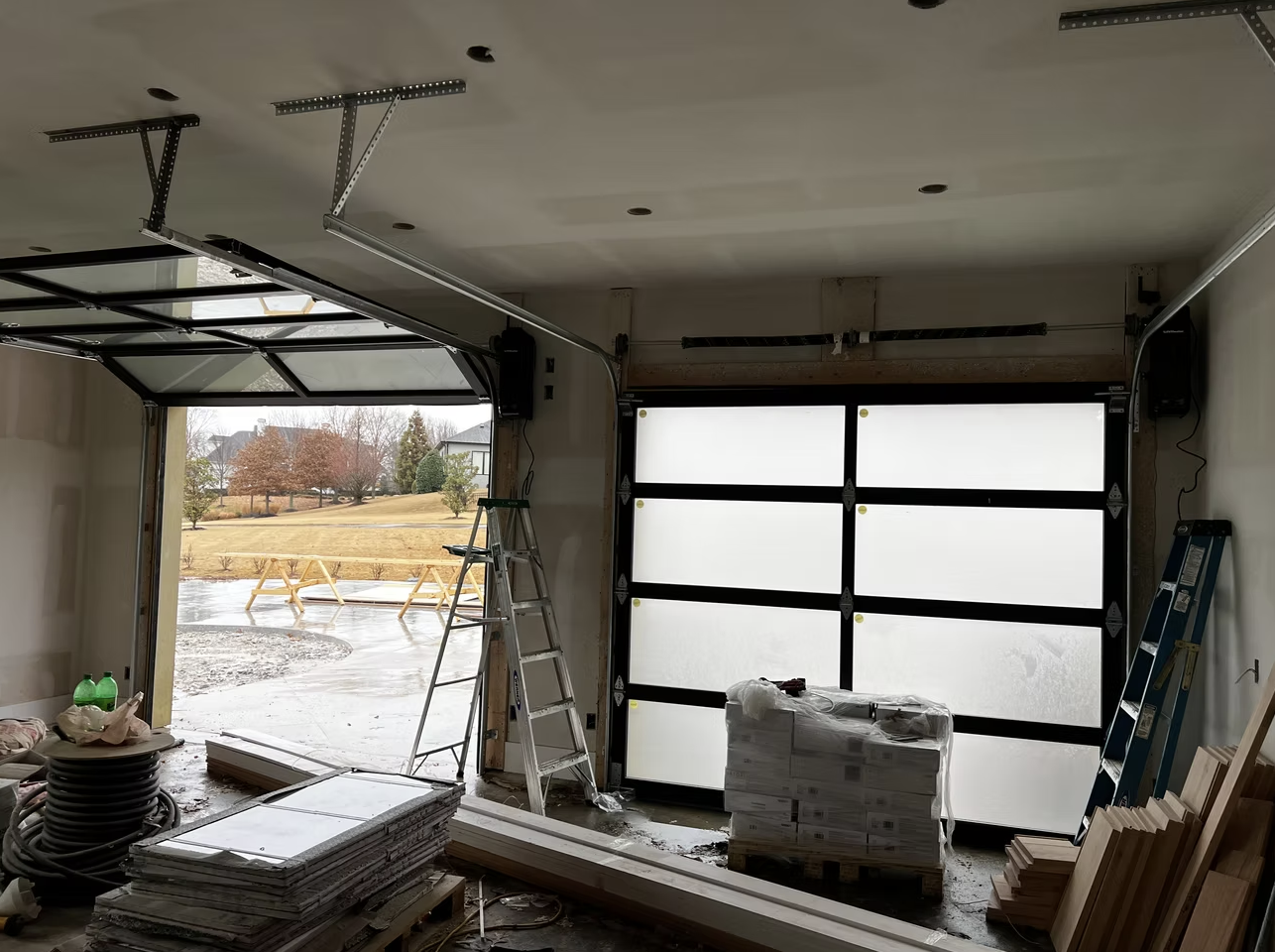 Carriage style garage door builder program