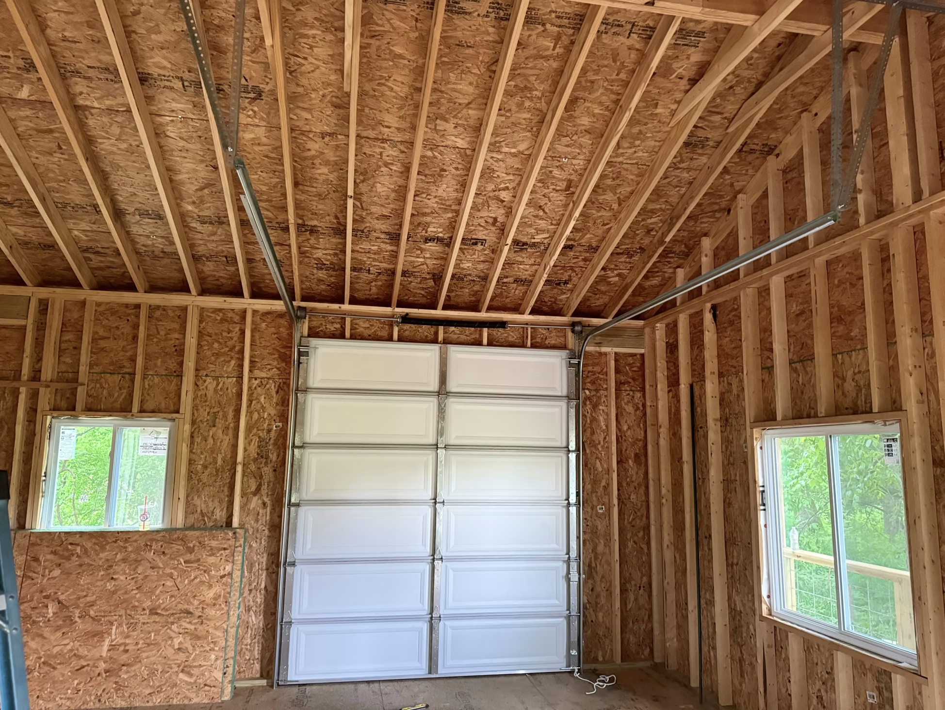 Double garage door new home install Little Rock