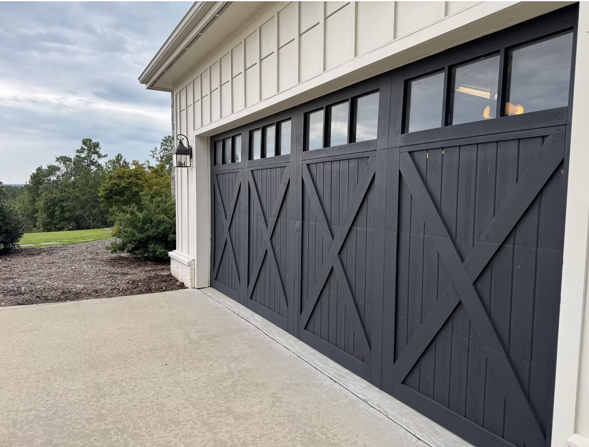 Residential garage door new construction Arkansas