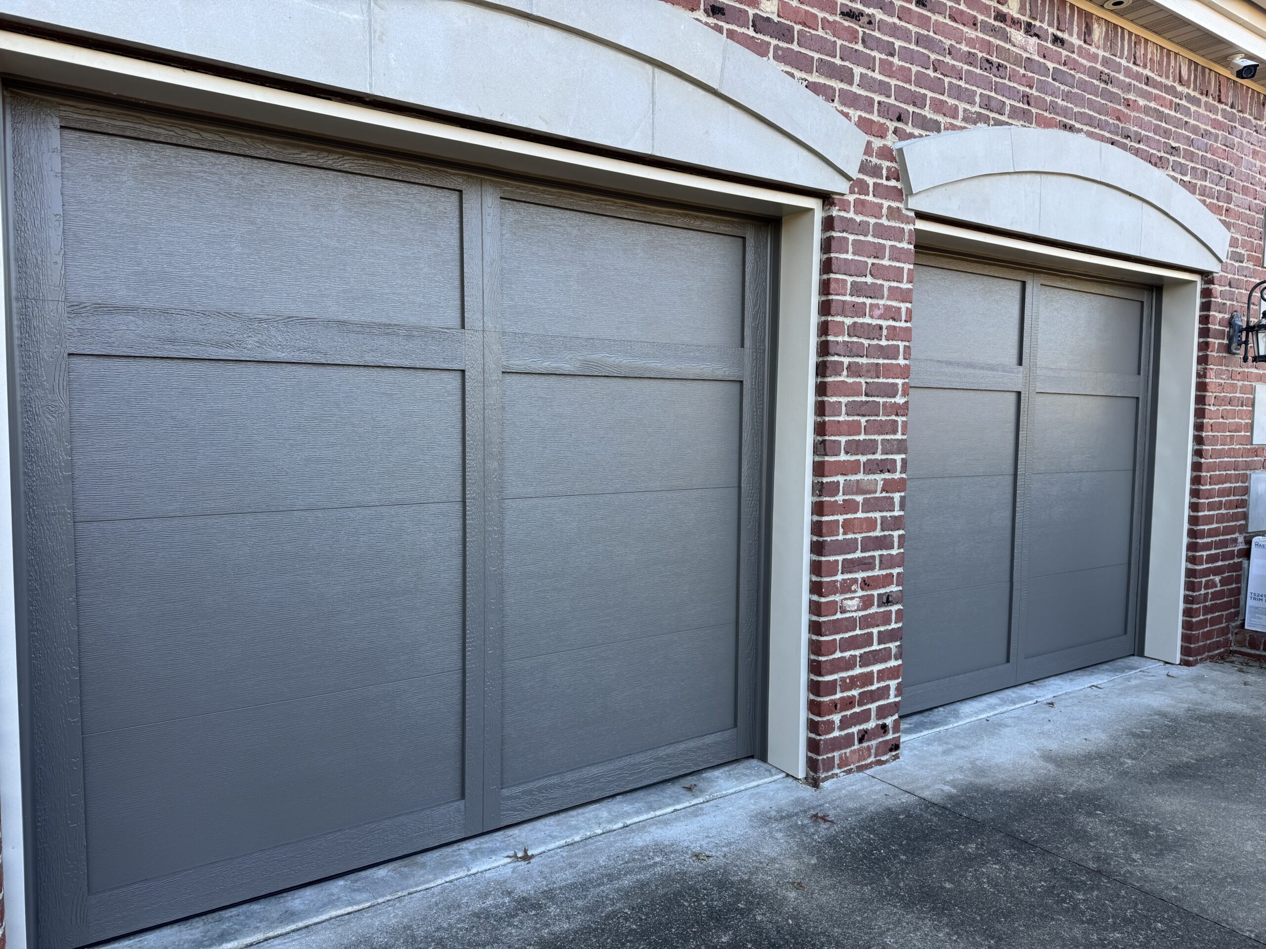 Custom wood overlay garage door — Direct Service Little Rock AR