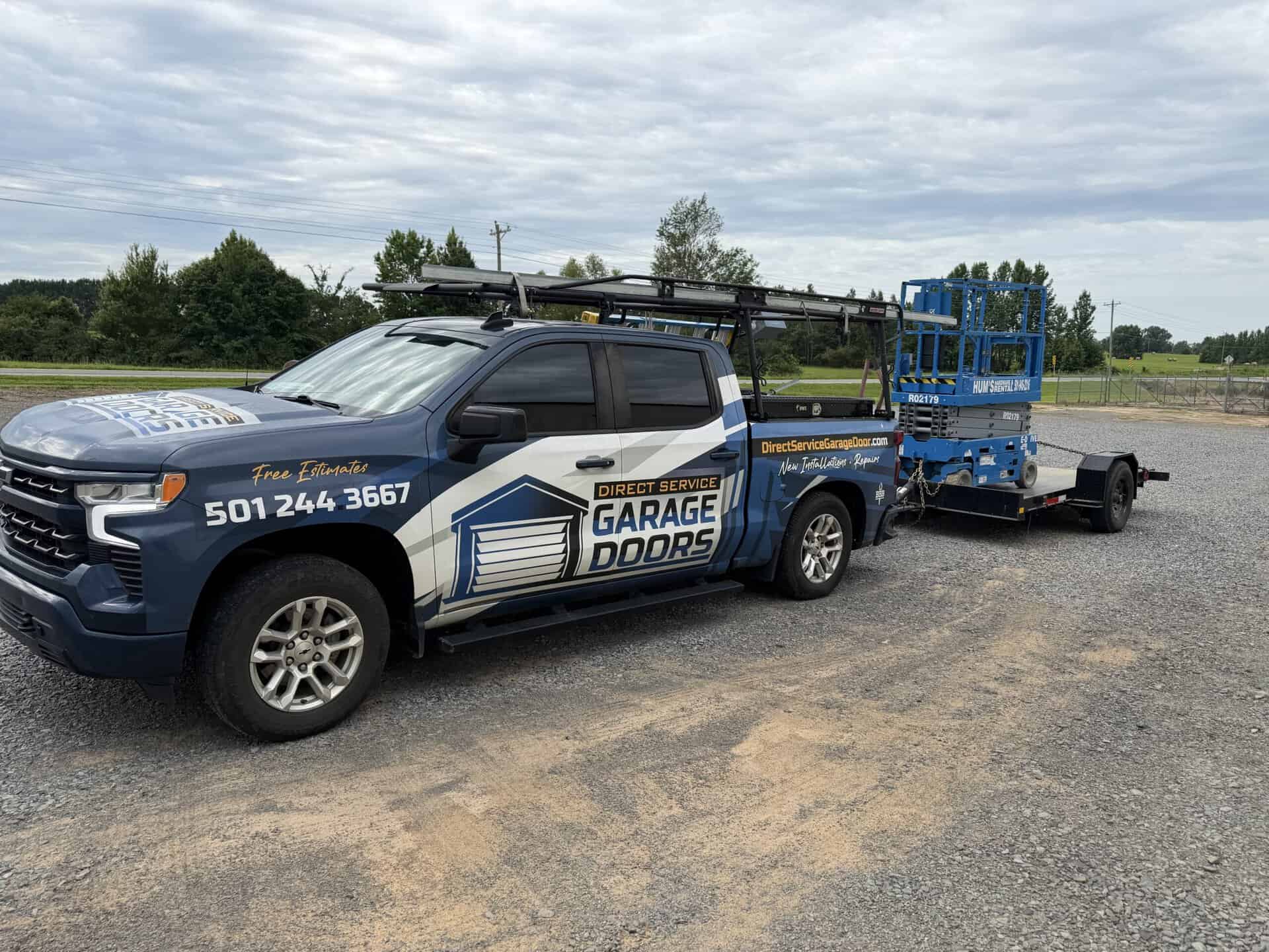 Direct Service commercial garage door installation in Central Arkansas